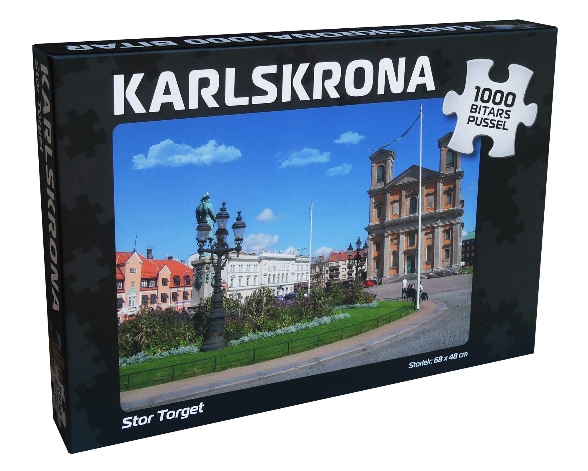 Pussel motiv Karlskrona Stor Torget 1000 bitar Svenska pussel Produkt 4020