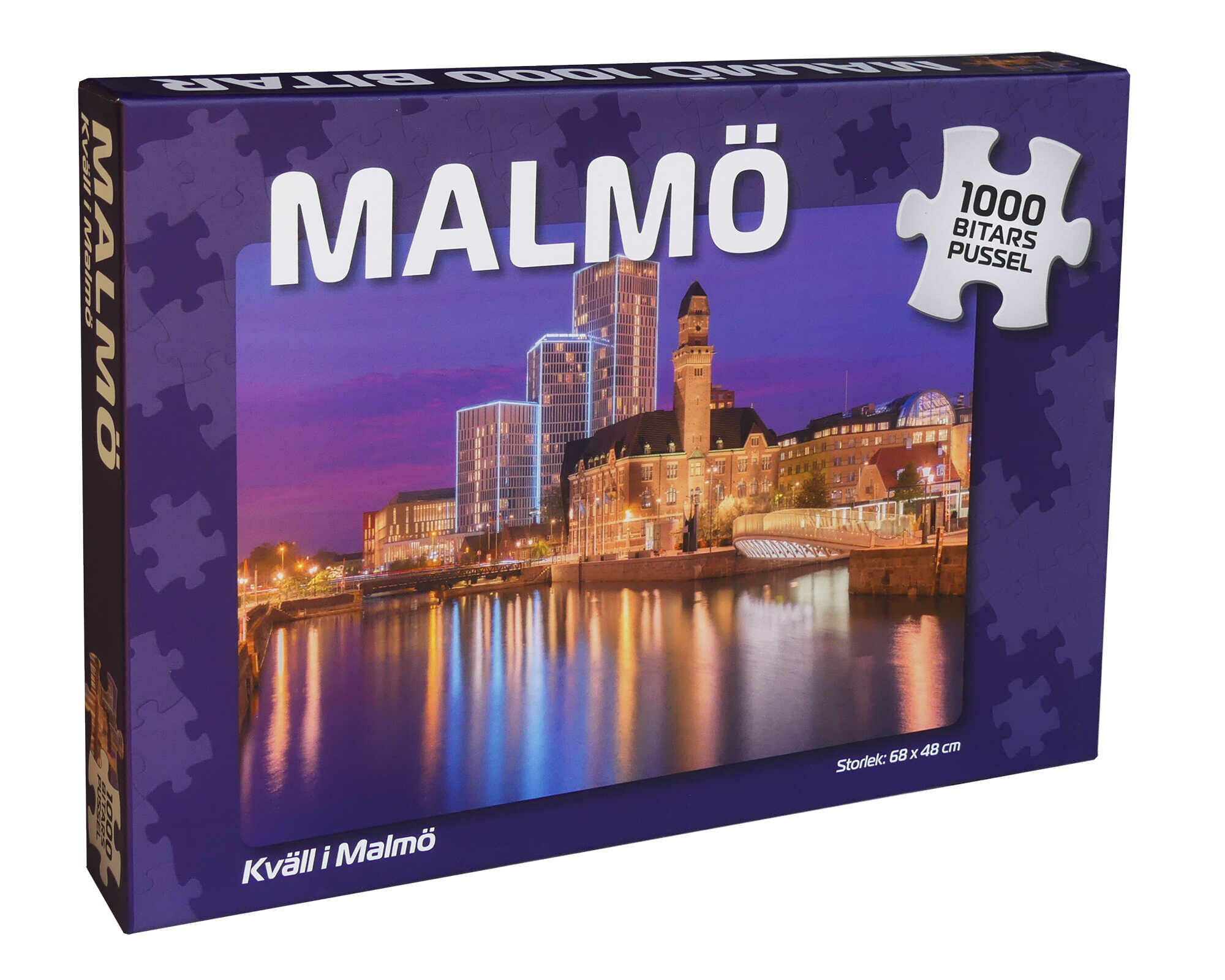 Pussel motiv Malmö Kväll i Malmö 1000 bitar Svenska pussel Produkt 4022